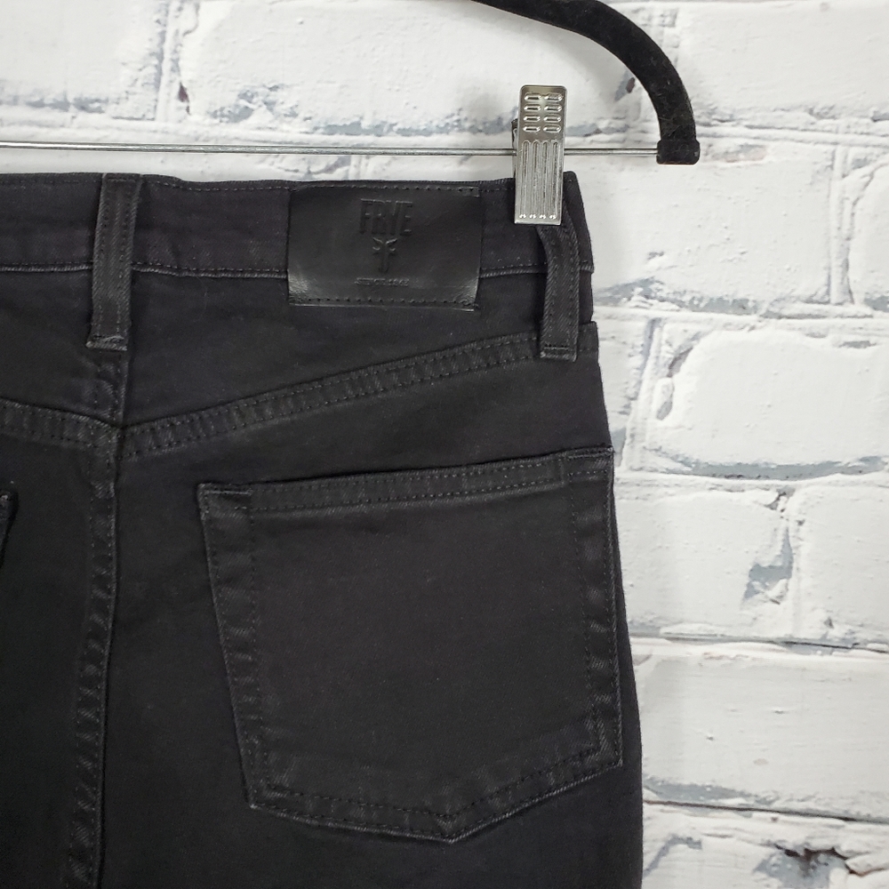 Frye Addie Skinny Jeans in Black - Picture 5 of 8